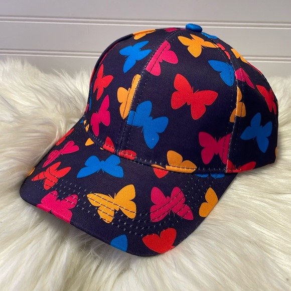 Butterfly 🦋 Purple with Multicolored Butterflies Baseball Cap - Picture 12 of 12
